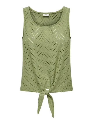 JDY - JDYCARLA CATHINKA S/L KNOT TOP JRS sage - Gr. - M