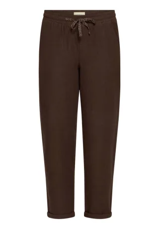 CARTOON - Stoffhose mit Tunnelzug braun - Gr. - 38