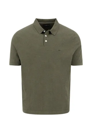 Fynch Hatton - Poloshirt aus Baumwollmix grün - Gr. - M