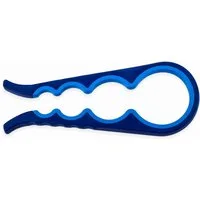 HH-Haushalt Flaschenöffner Flaschen + Dosenöffner Multifunktion 4 in 1 Blau