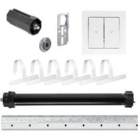 Nobily Achtkantwelle Rollladen-Set mit Maxi Rolladenmotor, Doppelwippe, Mechanik-Set, Komplett-Set, 1-St., 30Nm/ 75kg
