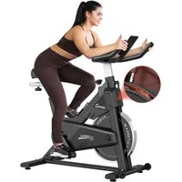 PASYOU Speedbike PASYOU Magnetisches Trainingsrad für zu Hause-Belastbarkeit 150 kg, Magnetischer Widerstand, LCD Monitor mit RPM, IPad-Halterung