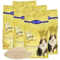 Lyra Pet Katzenstreu 15 kg Lyra Pet® Tofu Katzenstreu klumpend, klumpend, staubfrei, Biologisch abbaubar