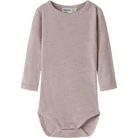 Name It Langarmbody NBNWAX WOOL RIB LS BODY NOOS aus reiner Merinowolle
