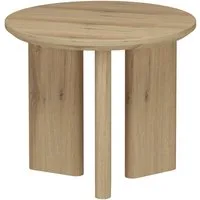 OTTO home Beistelltisch Cassian (1-St), schöne Holzoptik, modernes Fußgestell, Ø50 cm