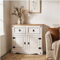 CARO-Möbel Sideboard CAMPO, Kommode Sideboard Schrank Kiefer massiv Buffetschrank Geschirrschrank