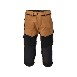 MASCOT Herren Dreiviertel-Hose mit Knietaschen CUSTOMIZED Nussbraun / Schwarz 44 - 22249-605-5409-C44