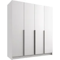 MIRJAN24 Kleiderschrank Santi I (mit vier Drehtüren) Kleiderstange, Metallgriffe