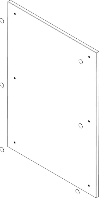 Hansgrohe Xilesa Aufdoppelseite 480x380 Eiche Kaschmir+Abdeck.D14, 92078550 92078550