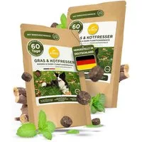 KUNTO Gras- und Kotfresser Drops für Hunde zum Magenschutz, Ergänzungsfutter für: Hunde, entwickelt und hergestellt in Deutschland