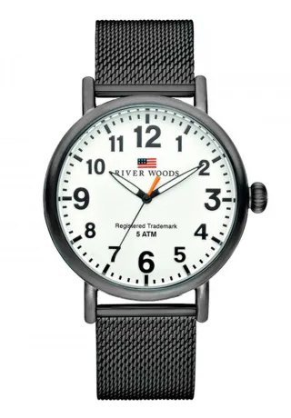 River Woods Sacramento Schwarz Herren Armbanduhr RW420009