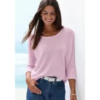 Vivance 3/4-Arm-Shirt mit sommerlicher Waffelstruktur aus bügelfreier Strickqualität