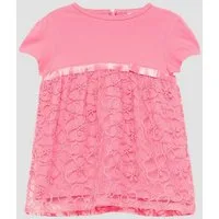 s.Oliver Minikleid Kleid Ausgestelltes Kleid mit Puffärmeln und floralem Muster