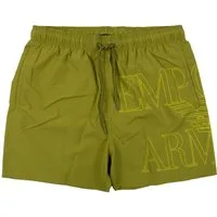 Emporio Armani Badehose Boxer Beachwear mit großem Logoprint