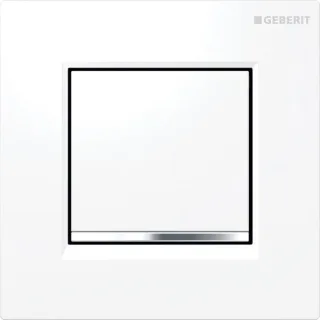 Geberit Ersatzteil Betätigungsplatte Typ 30 Ersatz zu Urinal-Steuerung, weiss/glanzchrom, 243270KJ1 243270KJ1