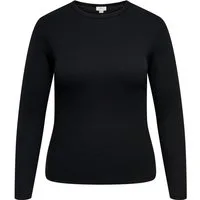 ONLY CARMAKOMA Langarmshirt CARVAL L/S O-NECK TOP JRS NOOS Baumwollmischung, regular fit