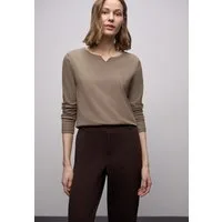 STREET ONE Langarmshirt mit Rippstruktur