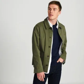 Chino-Workerjacke, Herren,  Grün, Baumwolle/Elasthan, by Lands' End