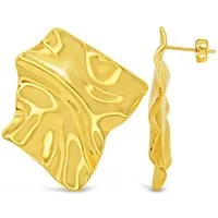 Ars-Argenti Paar Ohrhänger Exklusive Statement Ohrringe - doppelt vergoldet 18K - hypoallergen (inkl. Schmuckbox), Ohrringe Statement Gold 925 Sterling Silber Goldschmuck Hypoallergen