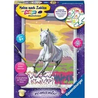 Ravensburger Malen nach Zahlen Galoppierender Schimmel, Made in Europe