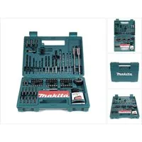 Makita Bit-Set B-53811 Bit & Bohrer-Set 100-teilig mit Bithalter in Kunstoffkoffer