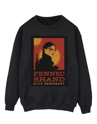 Star Wars Mens The Book Of Boba Fett Elite Mercenary Fennec Sweatshirt (Noir)