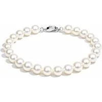 ROUGEMONT Perlenarmband Zeitlos elegantes Perlenarmband für Damen 18cm Muschelperle