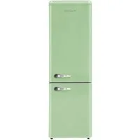 SCHOEPF Kühl-/Gefrierkombination RKG265SG, 177.5 cm hoch, 54.5 cm breit, Retro-Design, 249 Liter Nutzinhalt Gesamt, Externe Chrom Griffe