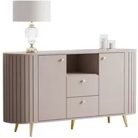Lookway Kommode ELODIE II 150 cm mit gefrästen Fronten und Soft-Close-System