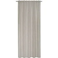 ELBERSDRUCKE Vorhang Gardine mit verdeckten Schlaufen Emotions beige 255 x 140 cm (1 St), Multifunktionsband, halbtransparent, PolyesterLeinen/Flachs, einfarbig, modern, Leinenlook
