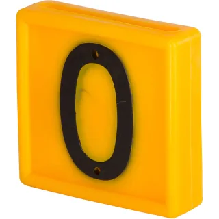 Kerbl Nummernblock, 1-stellig 10er Pack gelb gelb - 208480