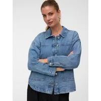 Vero Moda Jeansjacke VMJAMIE LS DENIM SHACKET MIX NOOS Baumwollmischung