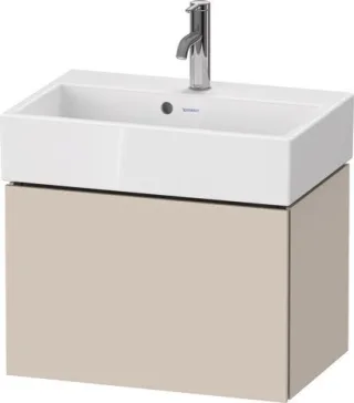 Duravit L-Cube Waschtischunterbau wandhängend Taupe Supermatt 584x391x394 mm - LC611908383 LC611908383