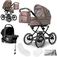 bergsteiger Kombi-Kinderwagen Venedig Retro-Kinderwagen 3in1, (10-tlg)