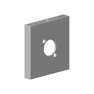 Dornbracht Rosette Ersatzteile 092797043 60 x 60 x 9 x D. 18 mm Schwarz matt 092797043-33