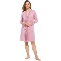 Pastunette Kimono Edler Damen Morgenmantel mit Spitze, kurz, Viskosemischung, Kimono-Kragen, Gürtel, Edles Design