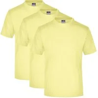 James & Nicholson T-Shirt 3er Pack Klassisches Herren Baumwoll-T-Shirt aus Single Jersey JN001 (Spar-Set, 3er-Pack) Keine störenden Seitennähte