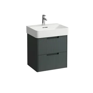 LAUFEN Waschtischunterschrank JUNA 400x521x515 2 Schubl m. Griffmulde f.WT H810282 verkehrsgrau, H41 H4115821092661
