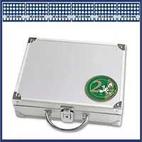 Safe-Album Münzetui Alu Münzkoffer 6 Tableaus für 210 ungekapselte 2 Euro Münzen I SAFE