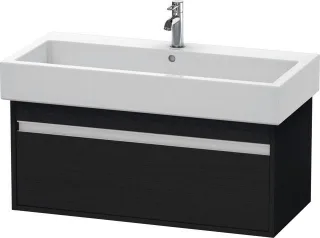 Duravit Ketho Waschtischunterbau wandhängend Eiche Schwarz Matt 950x440x410 mm - KT668801616 KT668801616