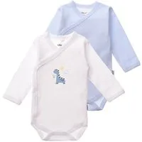 Liliput Wickelbody Dino mit Druckknopfleiste im Doppelpack