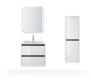 Duravit Ketho.2 Halbhochschrank Weiß Hochglanz 400x240x1320 mm - K21319L22220000 K21319L22220000