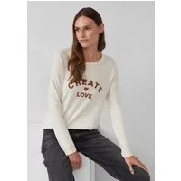 s.Oliver Langarmshirt T-Shirt Longsleeve mit appliziertem Artwork