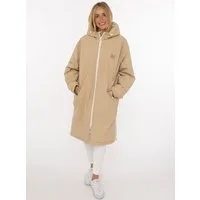Zwillingsherz Kurzmantel "Oversize Windjacke ZH" seitliche Taschen, Kapuze, Reißverschluss, Teddy Futter, Oversized