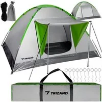 Trizand Kuppelzelt 2-4 Personen Camping Zelt wasserdicht 4 Jahreszeiten, Personen: 3