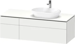 Duravit L-Cube Konsolenwaschtischunterbau wandhängend Weiß Supermatt 1420x550x482 mm - LC48750848400 LC4875084840000