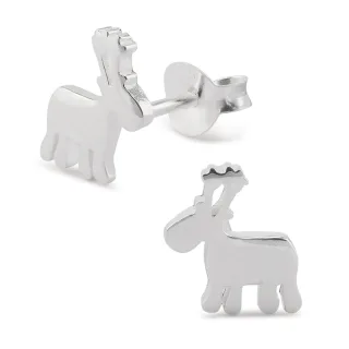 Rentier Ohrringe aus 925 Silber