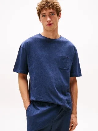 SS POCKET TEE preppy navy heather - Gr. - XL