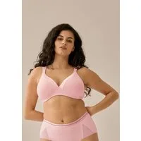 Naturana Bügelloser BH The Wednesday (1-tlg) mit Schale, Glanzband, breite Träger, weich, bequem, ohne Bügel