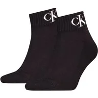 Calvin Klein Jeans Kurzsocken CKJ MEN QUARTER 2P MONOGRAM (2 Paar) mit dezenter Logostickerei, komfortable Frotteesohle